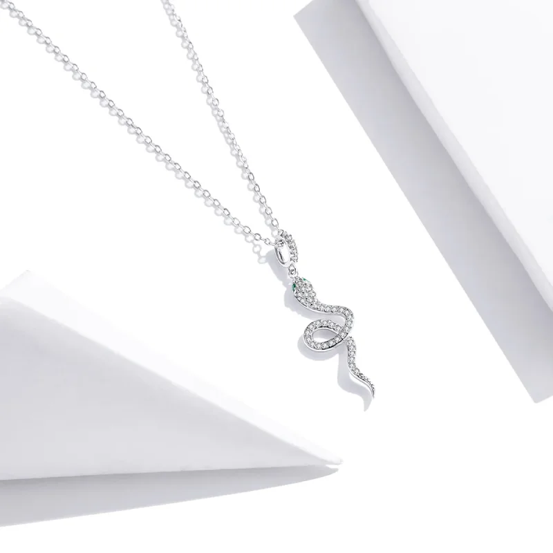 (kép) PANDORA típusú kedves kígyó collier nyaklánc - SCN409 - Megtekintés 2