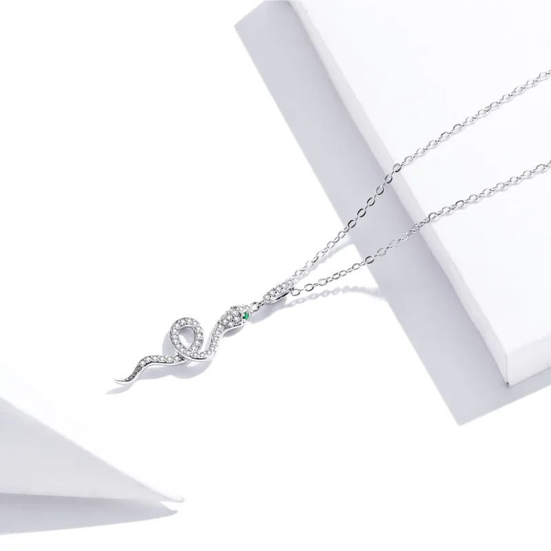 (kép) PANDORA típusú kedves kígyó collier nyaklánc - SCN409 - Megtekintés 3