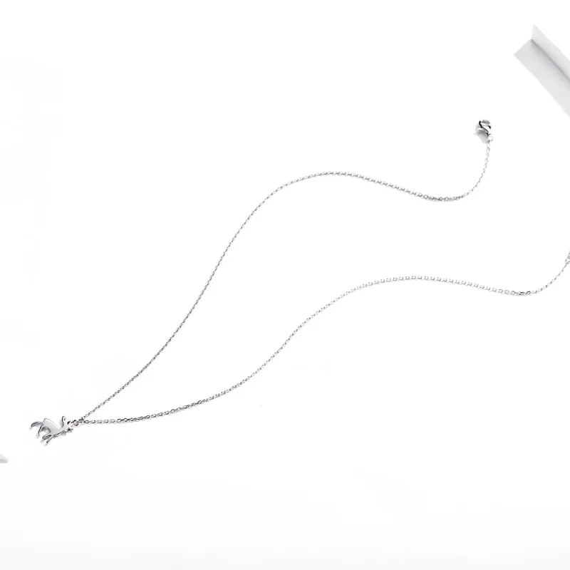(kép) PANDORA típusú kis szarvas collier nyaklánc - SCN362 - Megtekintés 2