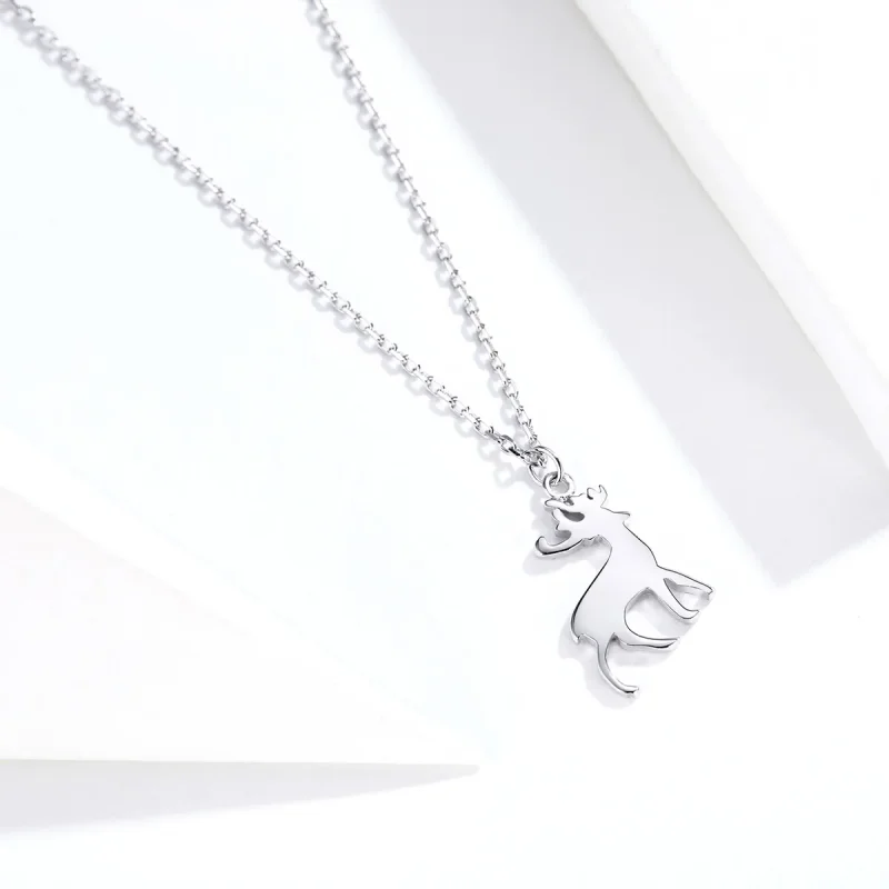 (kép) PANDORA típusú kis szarvas collier nyaklánc - SCN362 - Megtekintés 3
