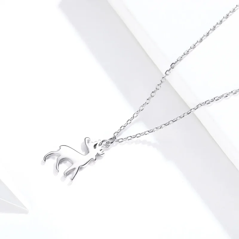(kép) PANDORA típusú kis szarvas collier nyaklánc - SCN362 - Megtekintés 4