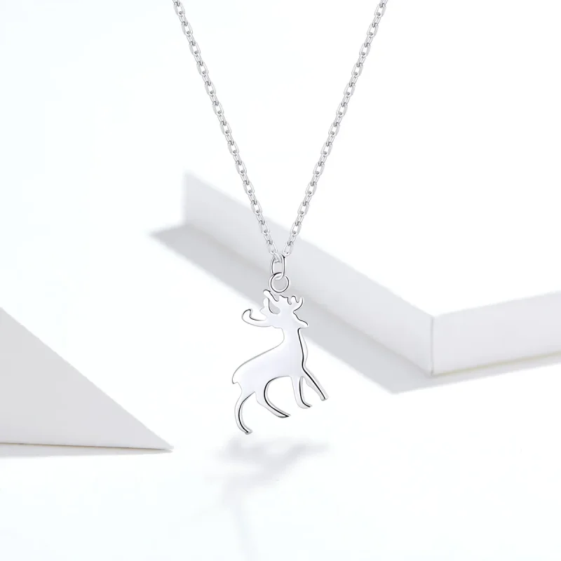 (kép) PANDORA típusú kis szarvas collier nyaklánc - SCN362 - Megtekintés 5