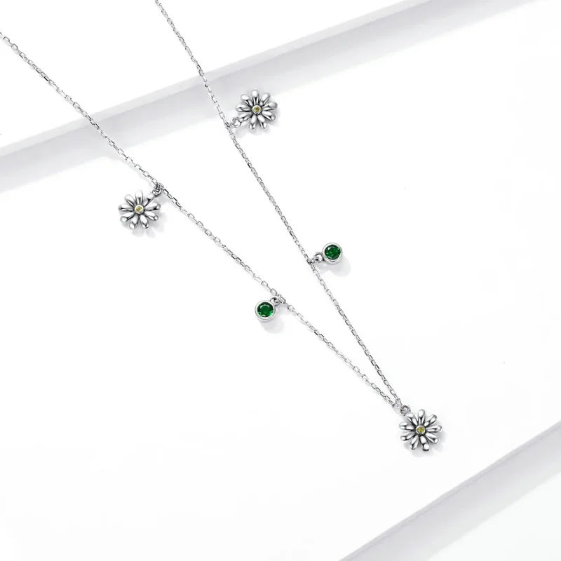 (kép) PANDORA típusú kis százszorszép collier nyaklánc - SCN415 - Megtekintés 3