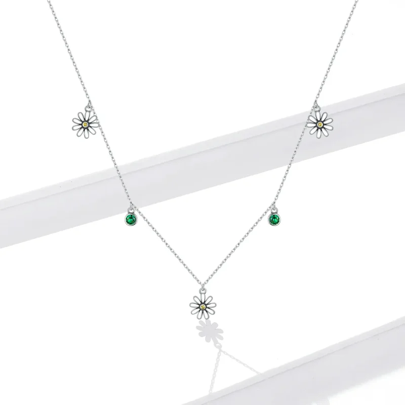 (kép) PANDORA típusú kis százszorszép collier nyaklánc - SCN415 - Megtekintés 5