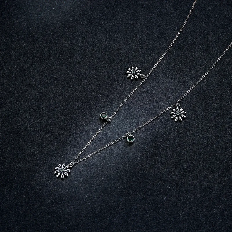 (kép) PANDORA típusú kis százszorszép collier nyaklánc - SCN415 - Megtekintés 6