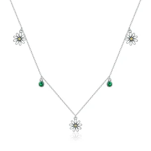 (kép) PANDORA típusú kis százszorszép collier nyaklánc - SCN415