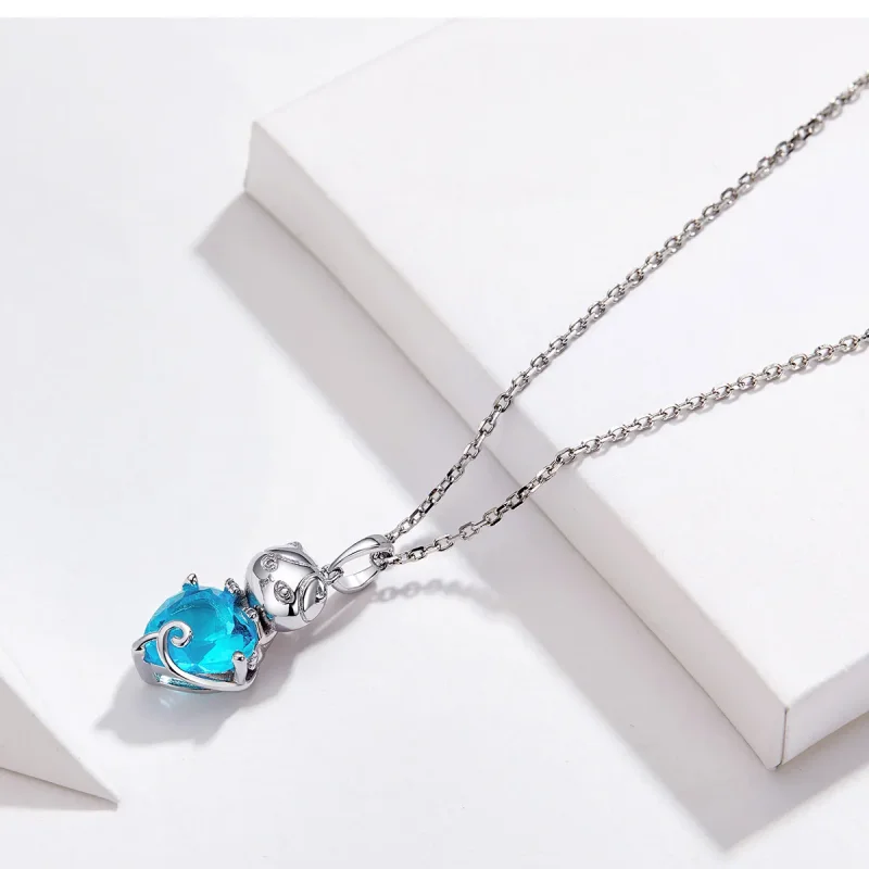 (kép) PANDORA típusú kék macska collier nyaklánc - SCN331 - Megtekintés 3