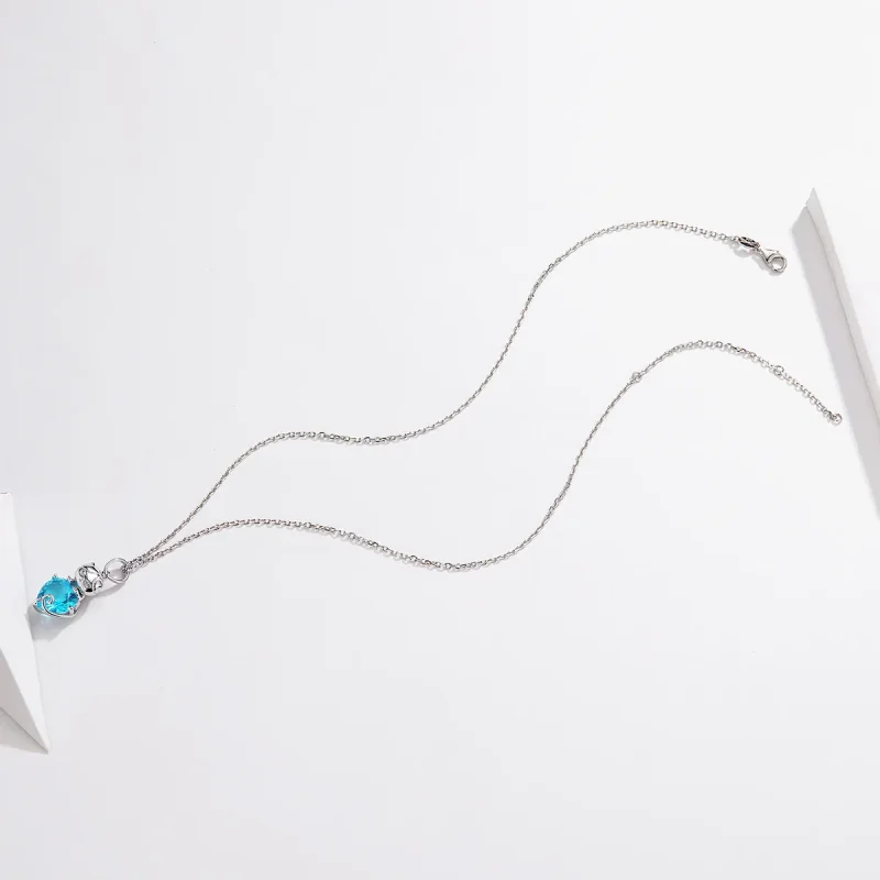 (kép) PANDORA típusú kék macska collier nyaklánc - SCN331 - Megtekintés 4