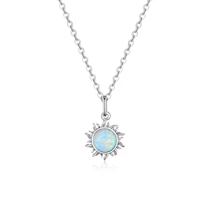 (kép) PANDORA típusú kék nap collier nyaklánc - SCN399