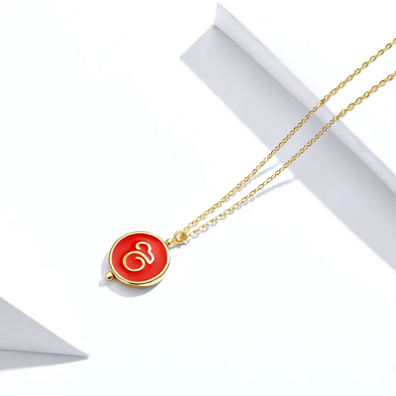 (kép) PANDORA típusú kínai egér collier nyaklánc - SCN390 - Megtekintés 3