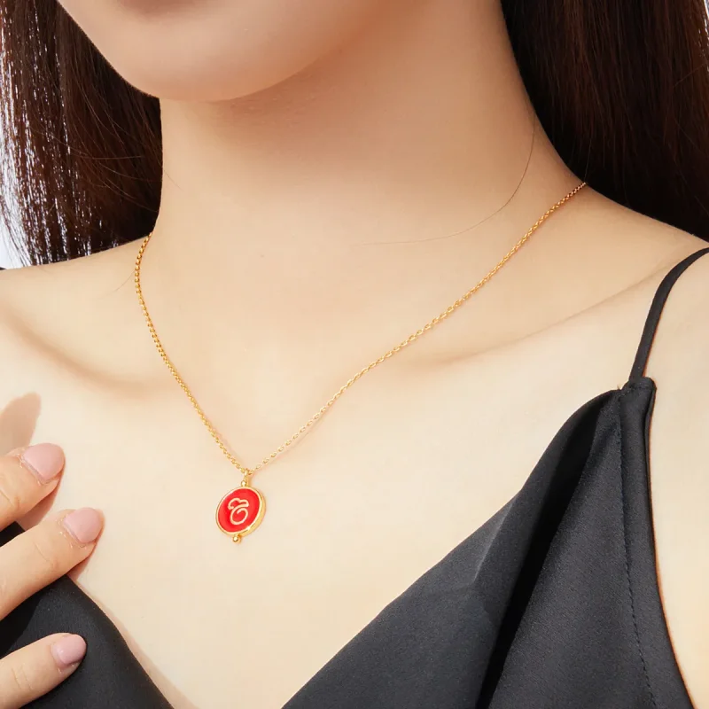 (kép) PANDORA típusú kínai egér collier nyaklánc - SCN390 - Megtekintés 6