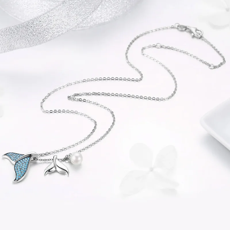 (kép) PANDORA típusú könnyek sellőtől collier nyaklánc - SCN309 - Megtekintés 5