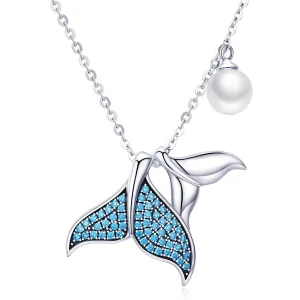 (kép) PANDORA típusú könnyek sellőtől collier nyaklánc - SCN309