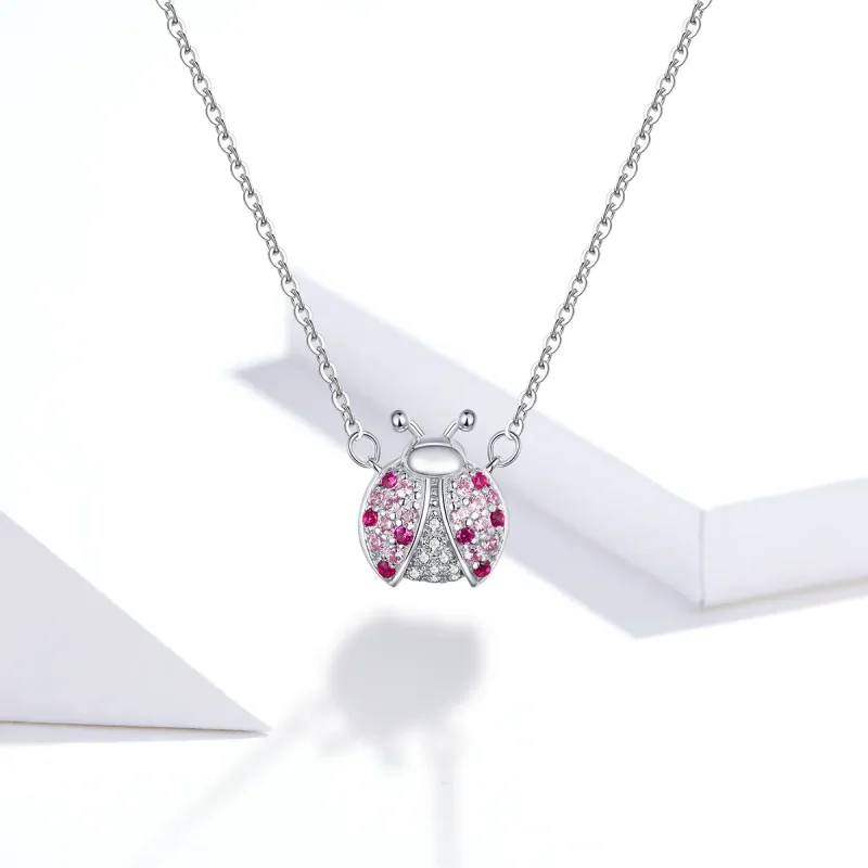(kép) PANDORA típusú káprázatos katicabogár collier nyaklánc - SCN400 - Megtekintés 5