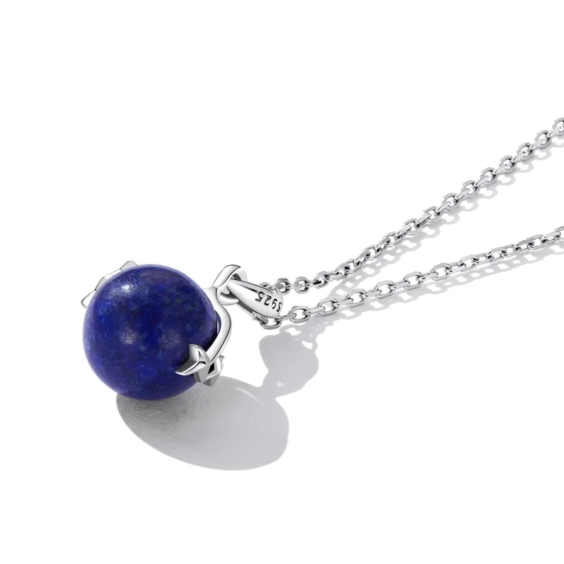 (kép) PANDORA típusú Lapis Lazuli Meteor Nyaklánc - SCN480 - Megtekintés 4