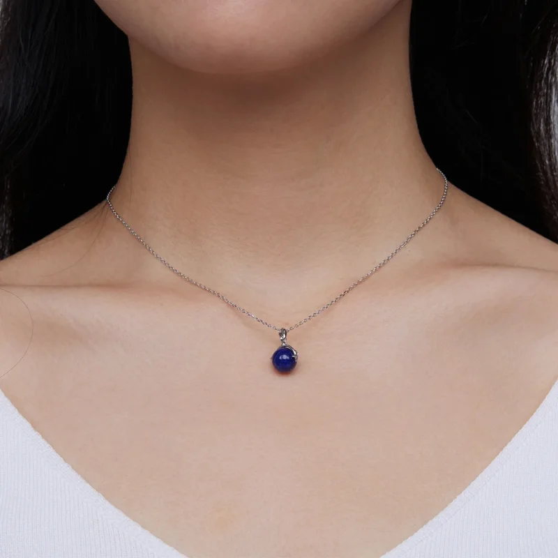 (kép) PANDORA típusú Lapis Lazuli Meteor Nyaklánc - SCN480 - Megtekintés 7