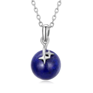 (kép) PANDORA típusú Lapis Lazuli Meteor Nyaklánc - SCN480