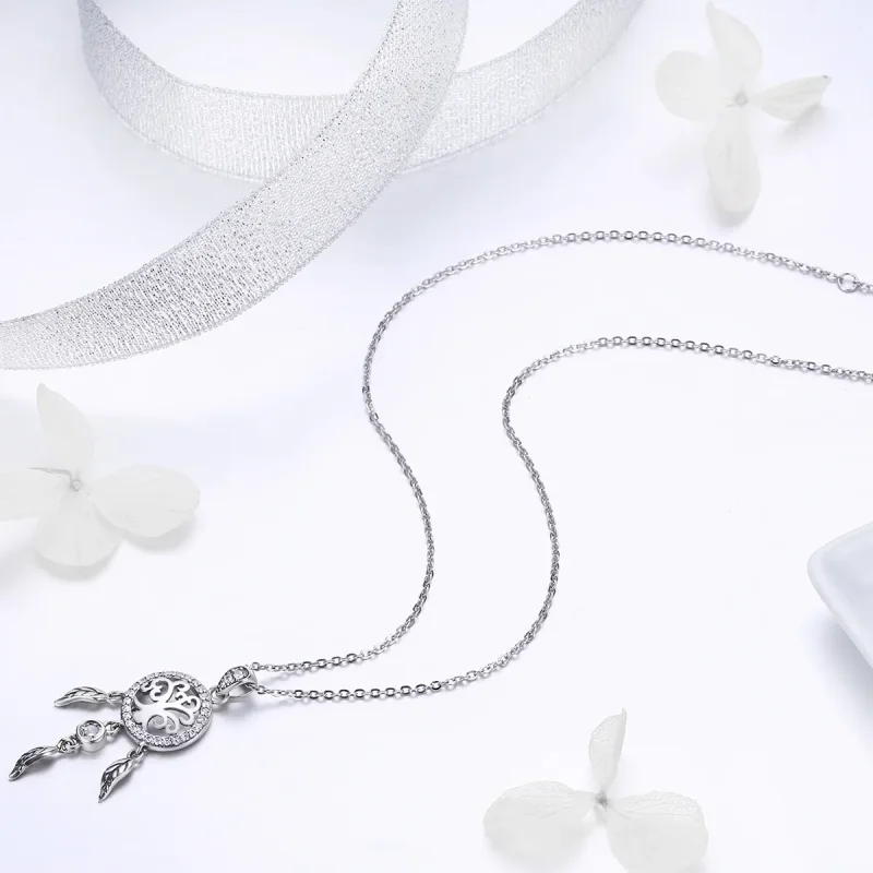 (kép) PANDORA típusú életfa álomfogó collier nyaklánc - SCN298 - Megtekintés 5