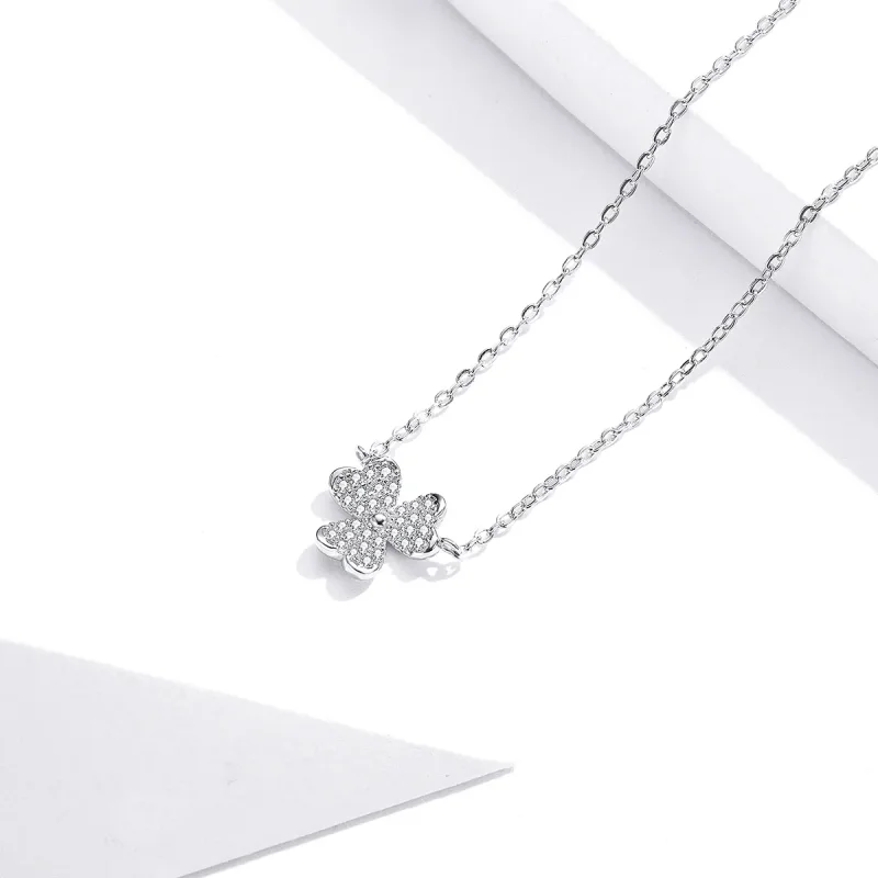 (kép) PANDORA típusú lóhere collier nyaklánc - SCN401 - Megtekintés 2