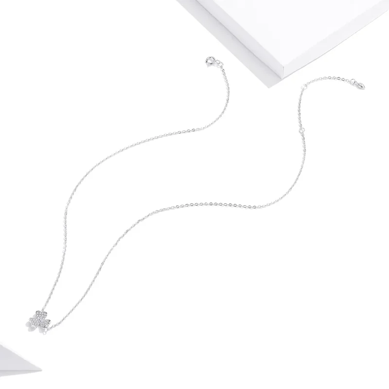 (kép) PANDORA típusú lóhere collier nyaklánc - SCN401 - Megtekintés 4