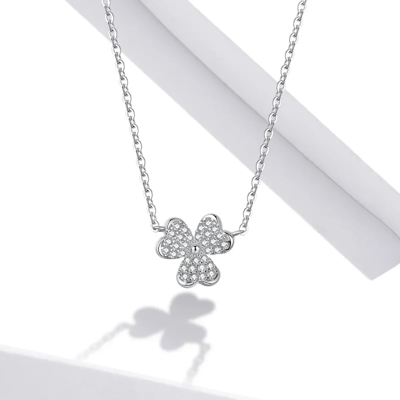 (kép) PANDORA típusú lóhere collier nyaklánc - SCN401 - Megtekintés 5