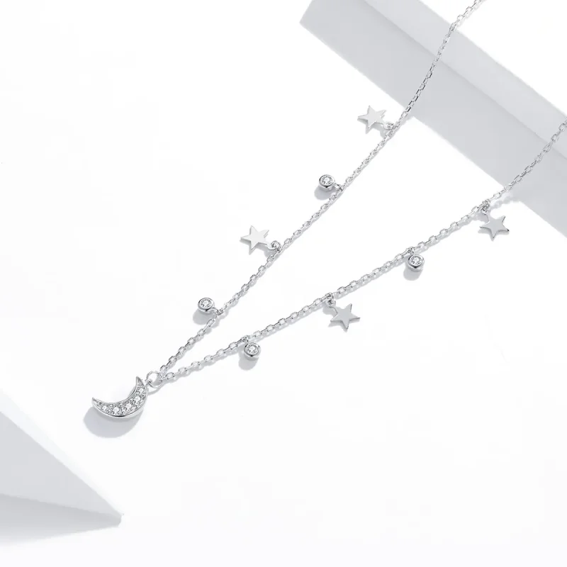 (kép) PANDORA típusú álomcsillag hold collier nyaklánc - SCN420 - Megtekintés 3