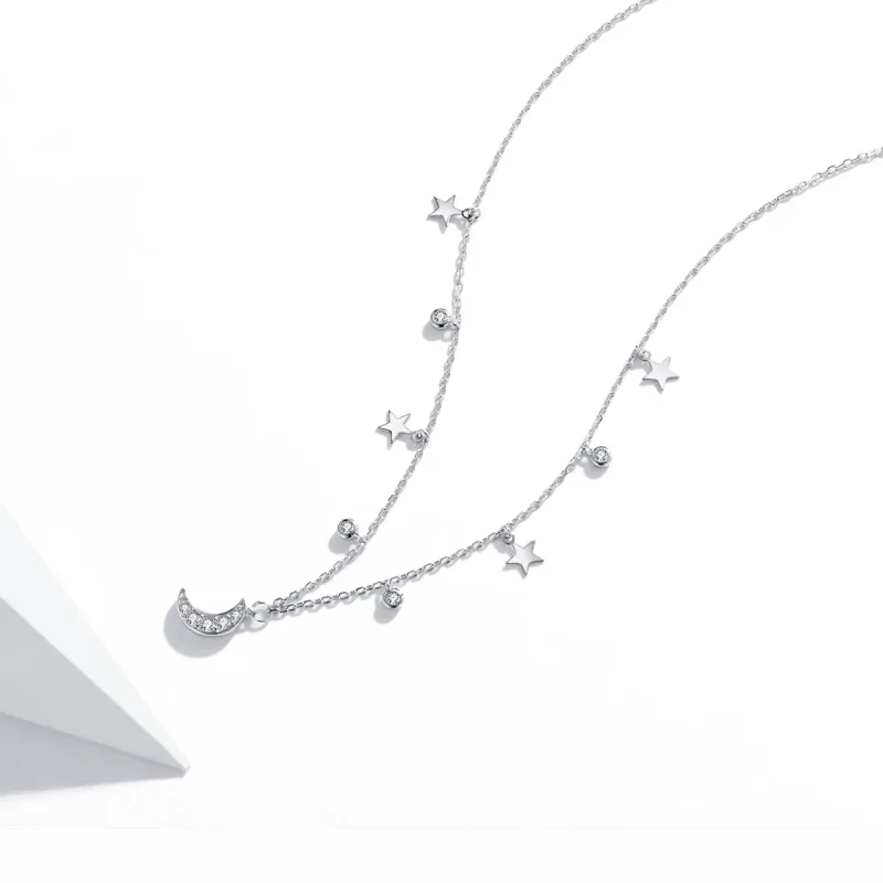 (kép) PANDORA típusú álomcsillag hold collier nyaklánc - SCN420 - Megtekintés 4