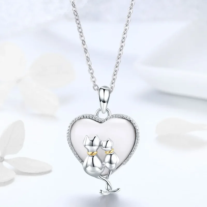 (kép) PANDORA típusú macskák pár collier nyaklánc - SCN297 - Megtekintés 2