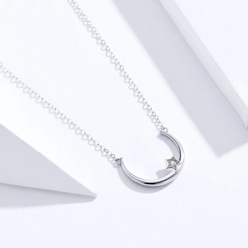 (kép) PANDORA típusú offset csillag collier nyaklánc - SCN382 - Megtekintés 2