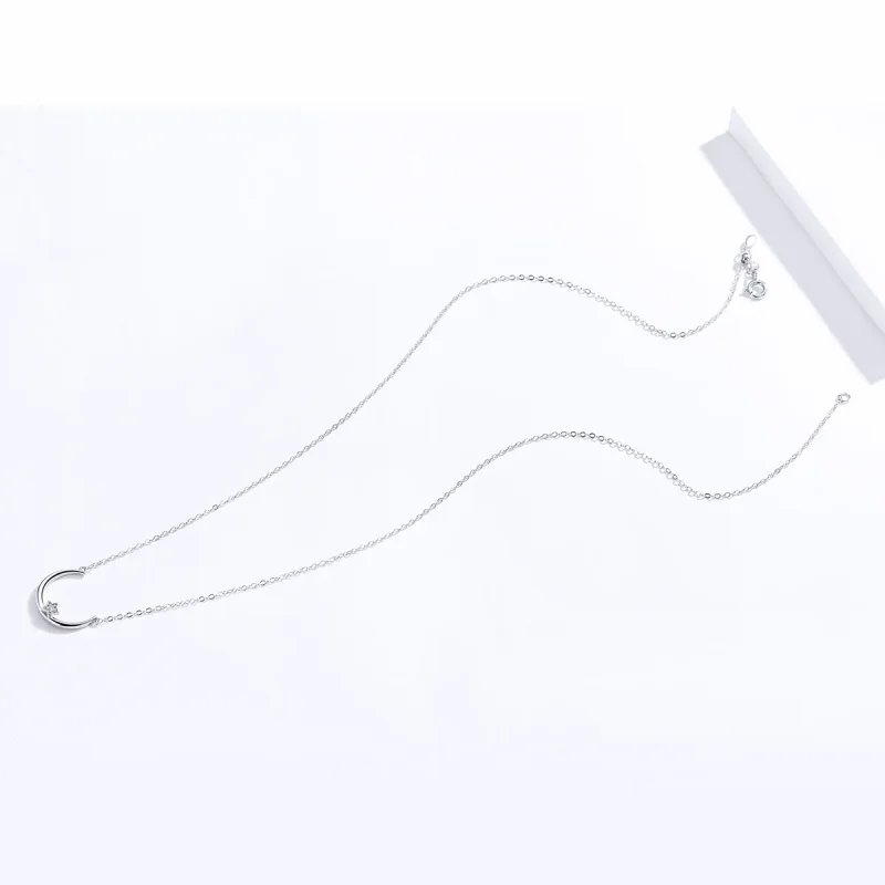 (kép) PANDORA típusú offset csillag collier nyaklánc - SCN382 - Megtekintés 4
