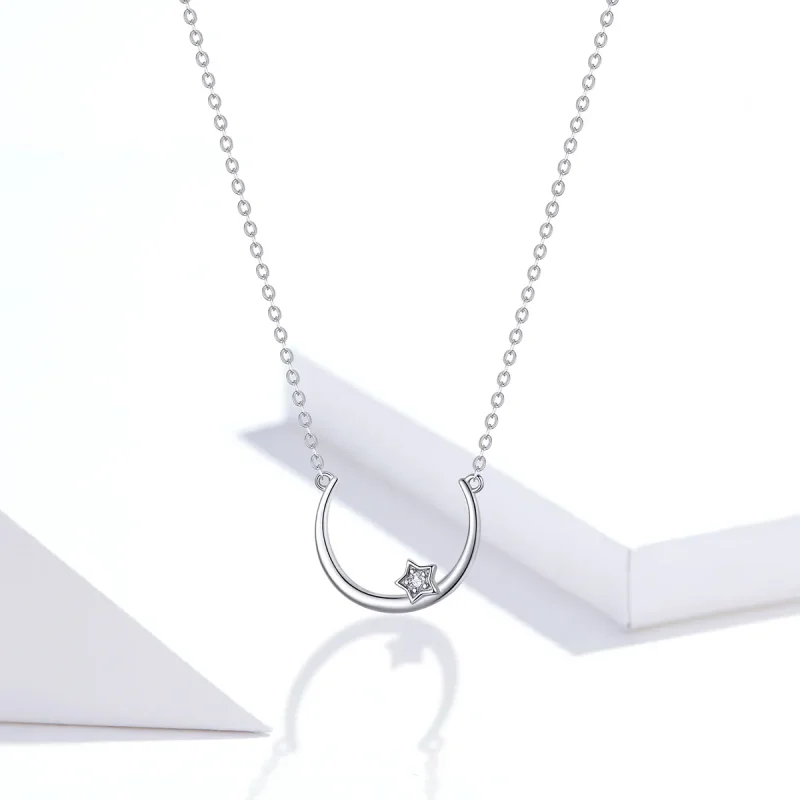 (kép) PANDORA típusú offset csillag collier nyaklánc - SCN382 - Megtekintés 5