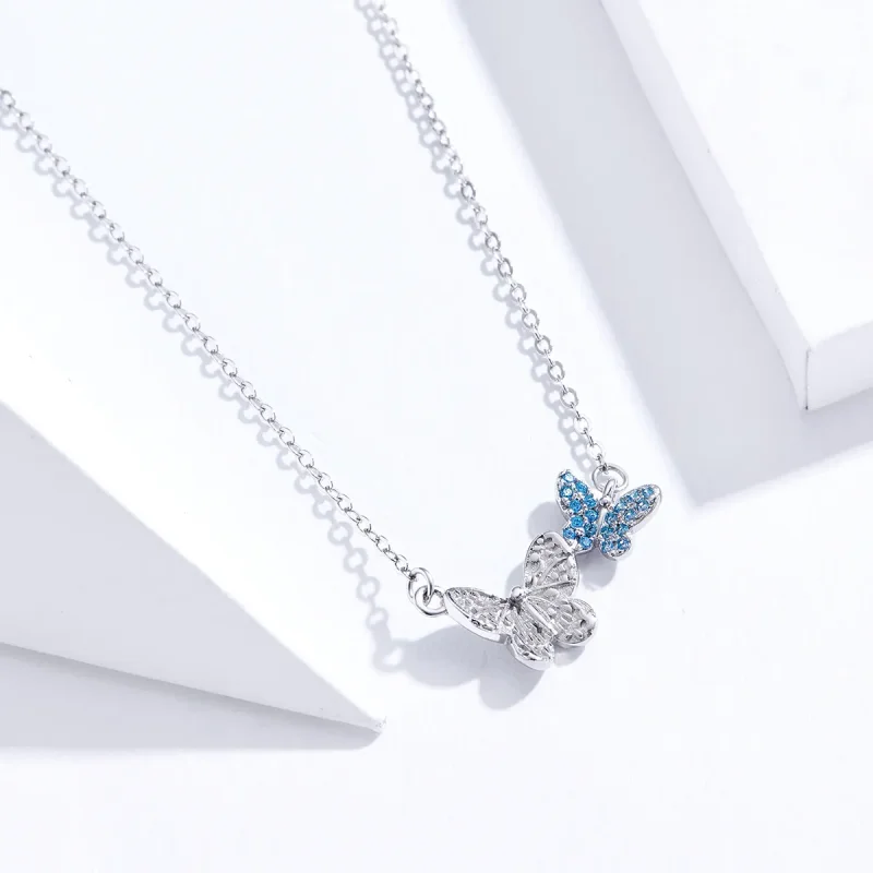 (kép) PANDORA típusú pillangó collier nyaklánc - SCN384 - Megtekintés 2