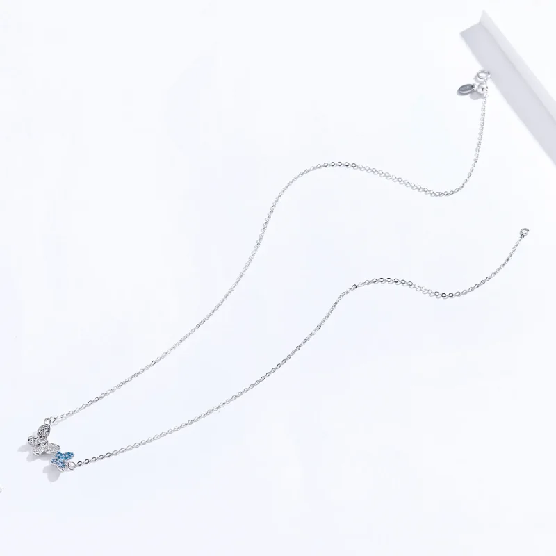 (kép) PANDORA típusú pillangó collier nyaklánc - SCN384 - Megtekintés 4
