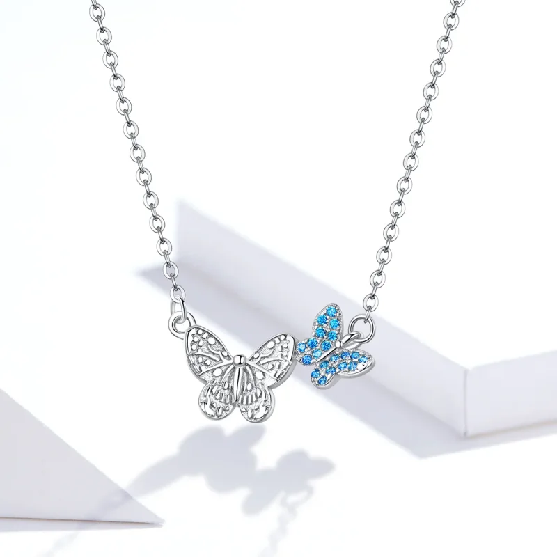 (kép) PANDORA típusú pillangó collier nyaklánc - SCN384 - Megtekintés 5