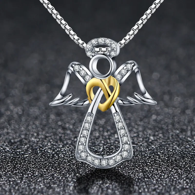 (kép) PANDORA típusú őrangyal collier nyaklánc - SCN123 - Megtekintés 3