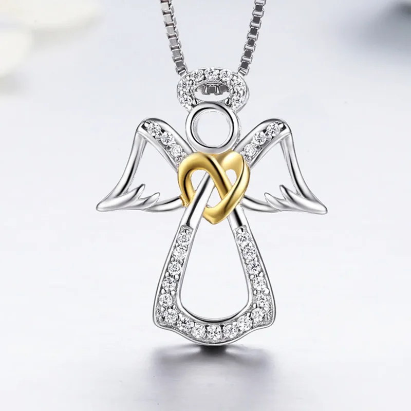 (kép) PANDORA típusú őrangyal collier nyaklánc - SCN123 - Megtekintés 4