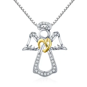 PANDORA típusú őrangyal collier nyaklánc - SCN123 (kép) PANDORA típusú őrangyal collier nyaklánc - SCN123