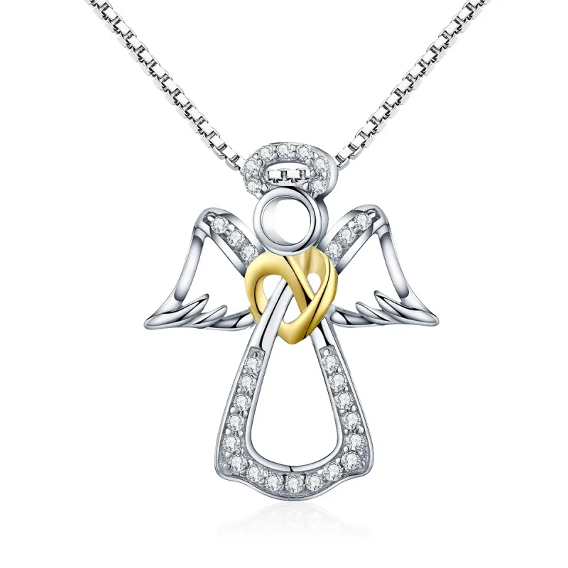 (kép) PANDORA típusú őrangyal collier nyaklánc - SCN123