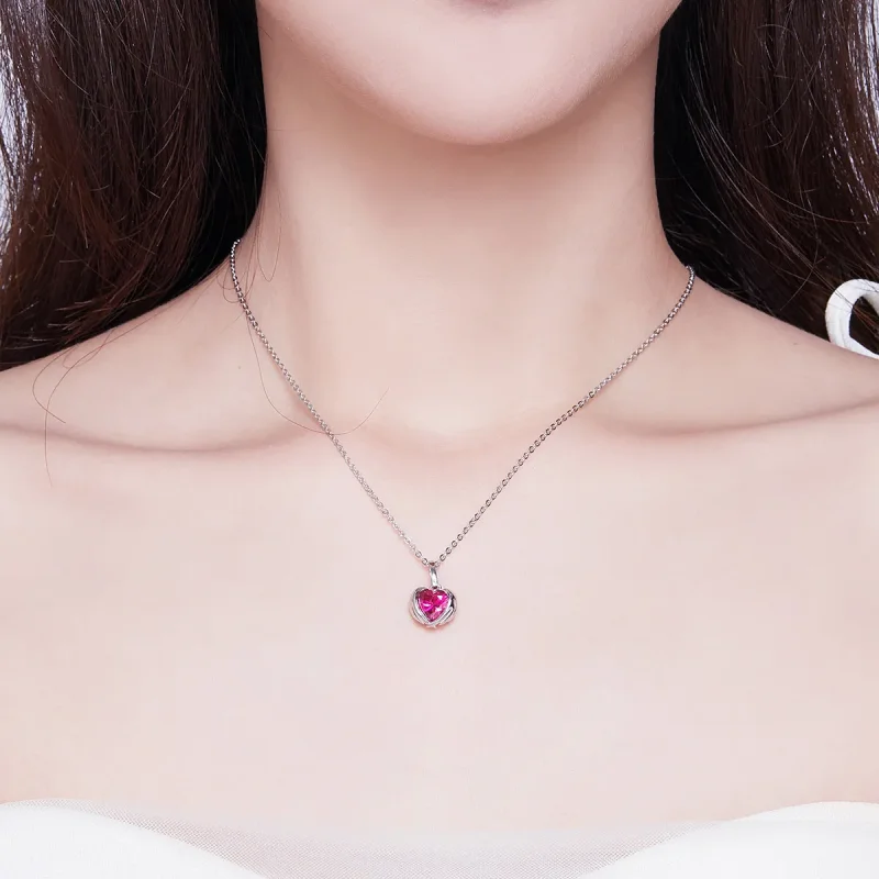 (kép) PANDORA típusú őrző szívek collier nyaklánc - SCN341 - Megtekintés 5
