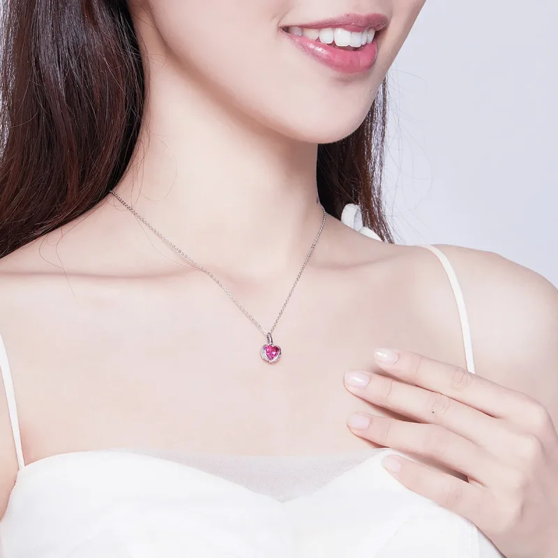 (kép) PANDORA típusú őrző szívek collier nyaklánc - SCN341 - Megtekintés 6