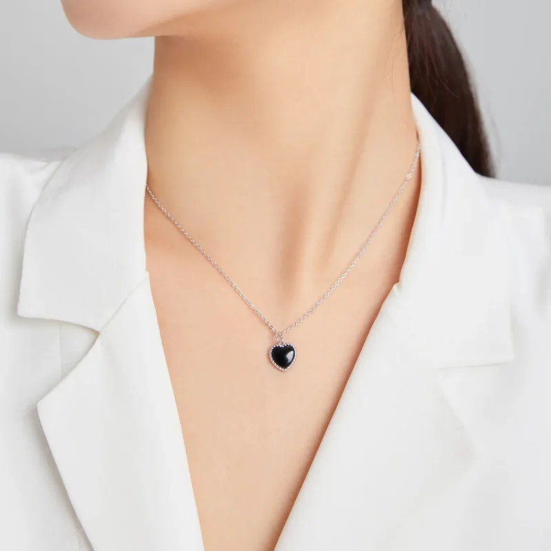 (kép) PANDORA típusú szerelem achát collier nyaklánc - SCN443 - Megtekintés 6
