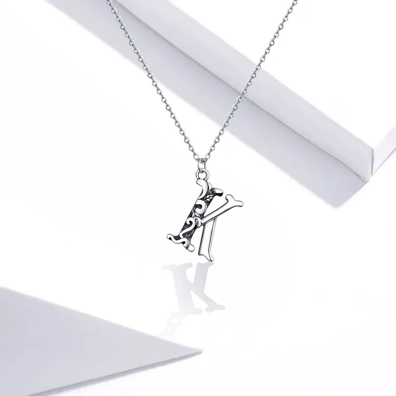 (kép) PANDORA típusú szerencsés k betű collier nyaklánc - SCN403 - Megtekintés 5