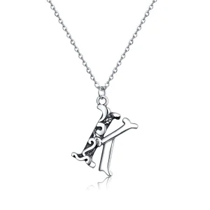 PANDORA típusú szerencsés k betű collier nyaklánc - SCN403 (kép) PANDORA típusú szerencsés k betű collier nyaklánc - SCN403