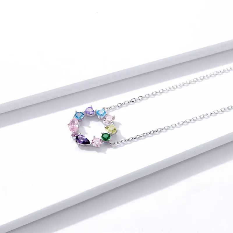 (kép) PANDORA típusú szerencsés koszorú collier nyaklánc - BSN178 - Megtekintés 2