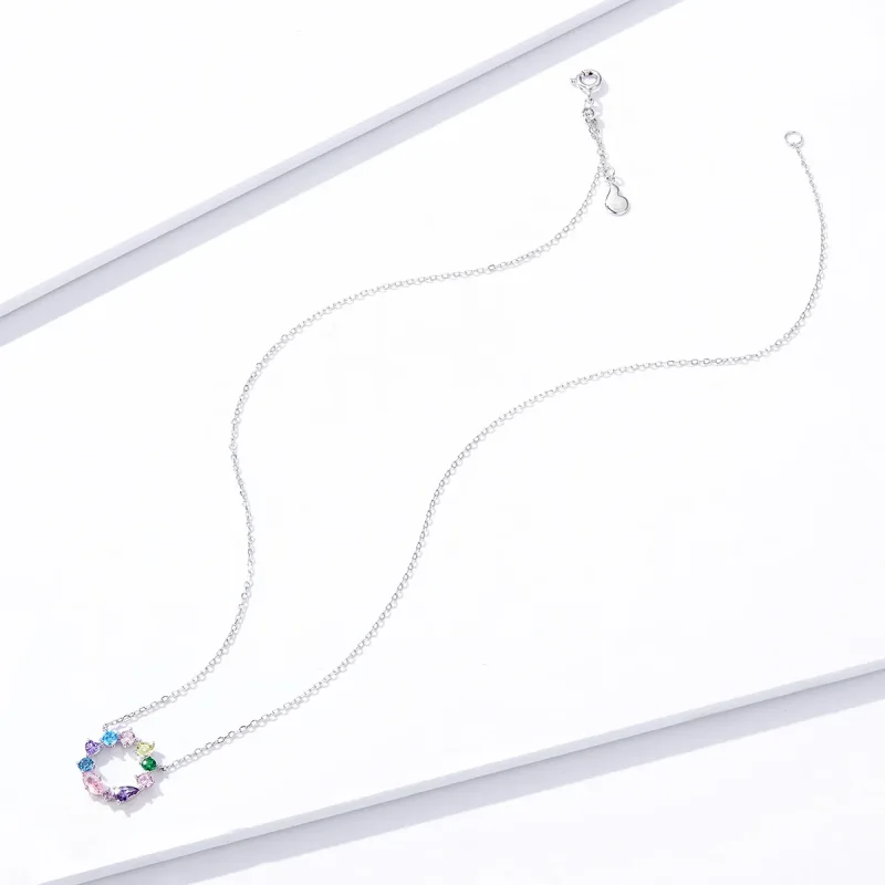 (kép) PANDORA típusú szerencsés koszorú collier nyaklánc - BSN178 - Megtekintés 4