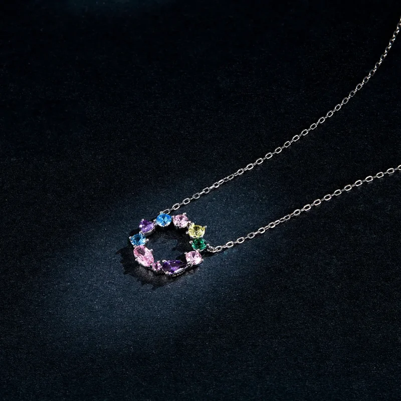 (kép) PANDORA típusú szerencsés koszorú collier nyaklánc - BSN178 - Megtekintés 5