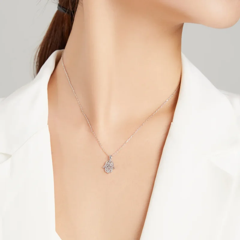 (kép) PANDORA típusú szerencsés kéz collier nyaklánc - SCN434 - Megtekintés 6