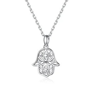 (kép) PANDORA típusú szerencsés kéz collier nyaklánc - SCN434