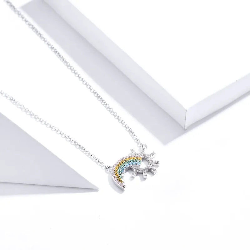(kép) PANDORA típusú szivárvány collier nyaklánc - SCN366 - Megtekintés 3