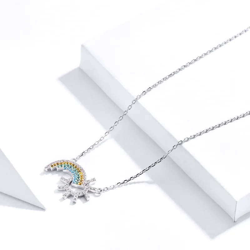 (kép) PANDORA típusú szivárvány collier nyaklánc - SCN366 - Megtekintés 4
